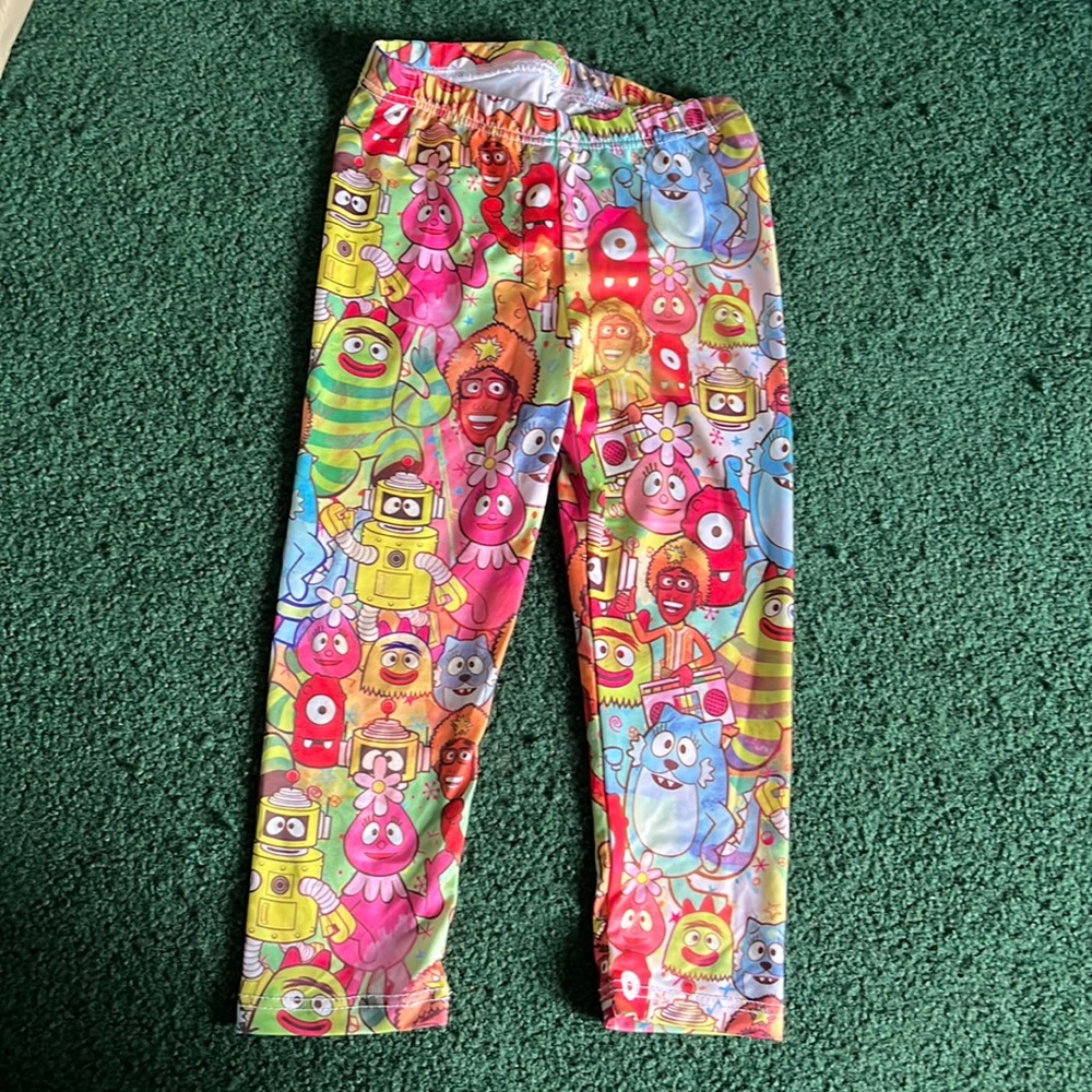 Yo Gabba Gabba leggings 2t